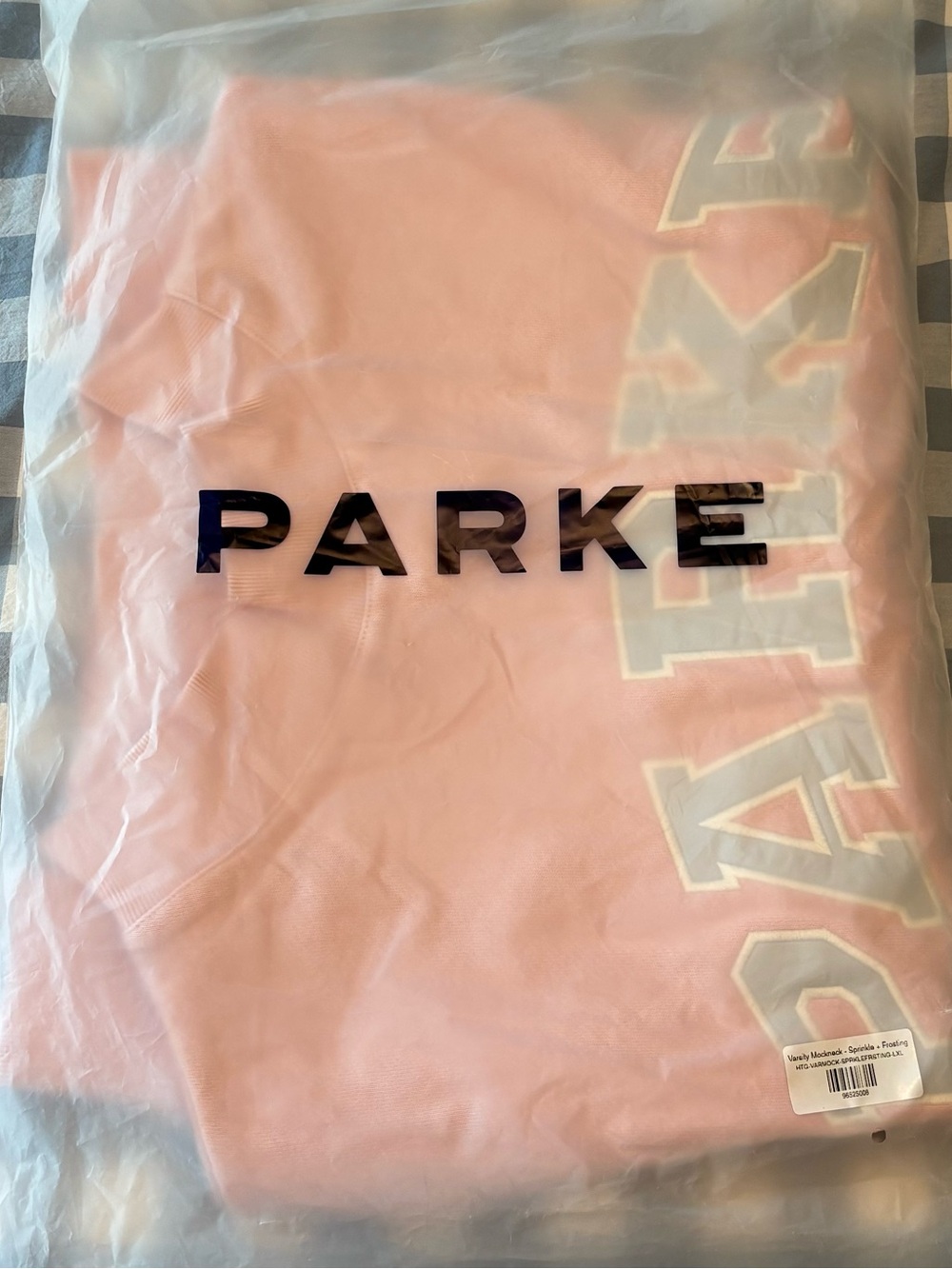 PARKE Heritage Varsity Mockneck Sweatshirt Cupcake L/XL Birthday Drop - Picture 7 of 9